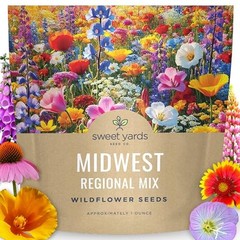 – Large 1 Ounce Packet – 15,000 Flower 1 Ounce (Pack of 1) Midwest Regional Mix