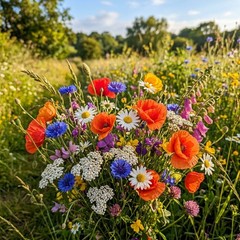 300 Annual Fast Blooming Wildflower Mix Seeds – Premium Bulk Seed Blend