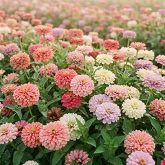 Zinnia GIGANTICA VINTAGE ROSE Wedding Mix Romantic Huge Double Blooms 50 Seeds!