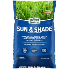 Expert Gardener Sun & Shade Northern Grass Seed Mix 20 lb Sun to Partial Shade