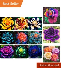 200+ Rose Hybrid Seeds for Planting Outdoor-Perennial Rare Rose Flowers Plant…