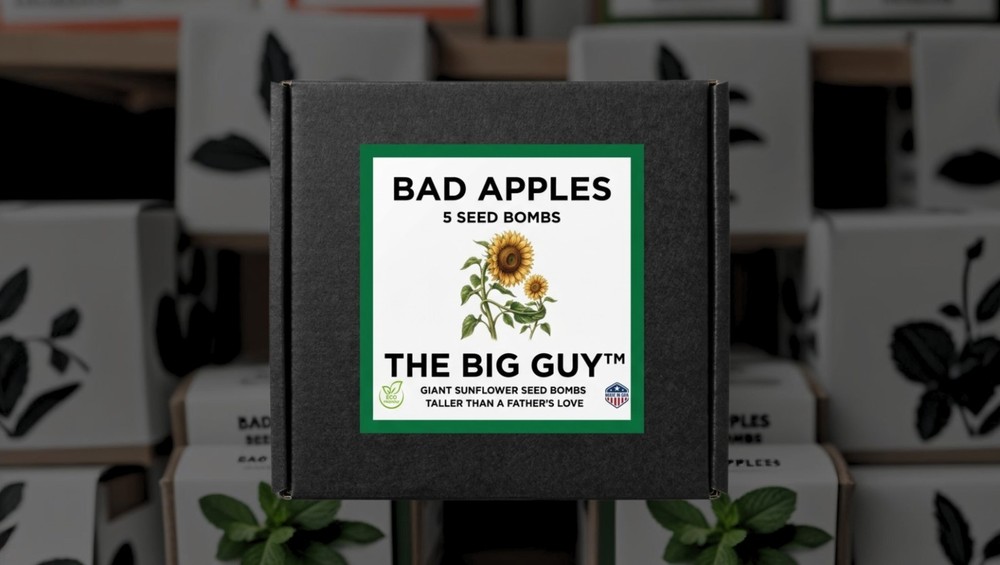 Bad Apples THE BIG GUY™ Seed Bombs – Giant Sunflowers Father’s DayGift