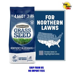 Pennington Kentucky Bluegrass Northern Grass Seed Mix for Sun to Partial Shade,